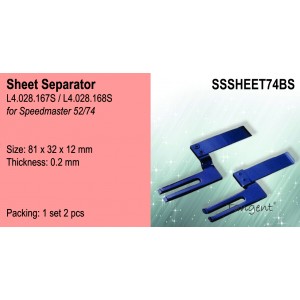 13. Sheet Separator for Speedmaster 52/74