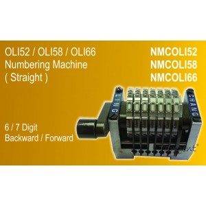 12. Oli52/Oli58/Oli66 Numbering Machine ( Straight )